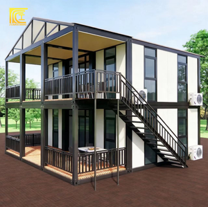 Maison conteneur extensible à deux étages et à double aile, aménagement personnalisable pour l'hébergement familial et de groupes - Product Image 1