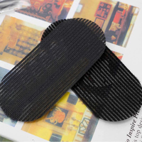 Autocollant personnalisé pour franges avec logo, en bande auto-agrippante, pour salon de coiffure, accessoire de coiffure, vente en gros