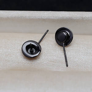 Wenchi S925 Silver <b>Top</b> <b>Hat</b> Earrings Versatile Baroque Pearl Hollow DIY Accessory for <b>Women</b> China Jewelry Findings Components - Product Image 3