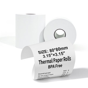 Rouleau de papier thermique pour caisse enregistreuse de supermarché, 80*<span class=keywords><strong>70</strong></span> 80*80, pour usage en restaurant, produit en <span class=keywords><strong>stock</strong></span> - Product Image 1