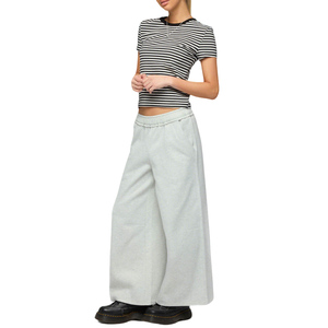 <span class=keywords><strong>Pantaloni</strong></span> Sportivi da <span class=keywords><strong>Donna</strong></span> <span class=keywords><strong>con</strong></span> <span class=keywords><strong>Elastico</strong></span> <span class=keywords><strong>in</strong></span> <span class=keywords><strong>Vita</strong></span>, Vestibilità Oversize, Stampa Personalizzata, Gamba Larga, Stile Baggy, Tessuto Pesante - Product Image 4