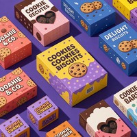 Fabricant de boîtes d'emballage alimentaire écologiques personnalisées pour biscuits protéinés, en forme de dessin animé