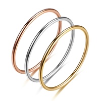 1-4mm Anlauf freier Edelstahl Round Blank Plain Ring für DIY Name Custom Men & Women