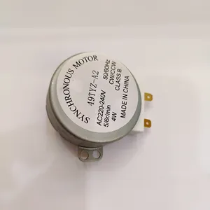 Motor síncrono giratorio para microondas 49TYZ-A2 220-240V 4W 50Hz CW/CCW para soplador de aire, Motor de bandeja de horno microondas de 2 pulgadas