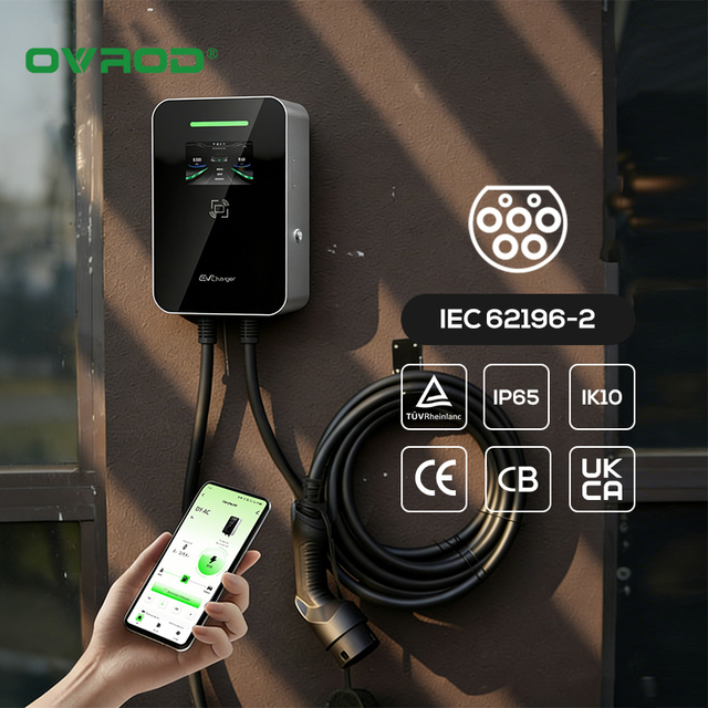 For Ovrod 48 Amp Wall Mounted Tesla Charger New Condition Nacs Ev Charger
