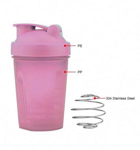 Eco-friendly 400ml Colorful Plastic Protein <b>Bottle</b> <b>Shaker</b> Fitness <b>Shaker</b> <b>Bottle</b> - Product Image 2