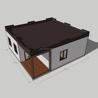 Nouveau design 20m2 modulaire préfabriqué maison préfabriquée panneau sandwich carport