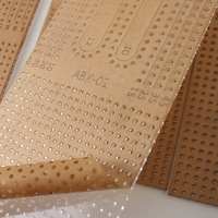 Règle à glissière en acrylique transparent, gabarit de perforation et de positionnement pour le calcul, pochoir pour la fabrication artisanale du cuir, outil de 3 mm à 4 mm