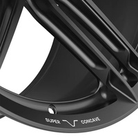 Jantes en alliage forgé monobloc XINLAI personnalisées, noir mat, multi-rayons, concaves profondes, neuves, 18-22 pouces, 5x112/114.3/120, pour voitures de course