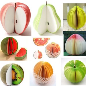 Notas Adhesivas 3D con Diseño Realista de Manzana, Bloc de Notas sin Adhesivo para Regalos Promocionales - Product Image 1