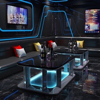 Meubles de table de bar/café pour discothèque, karaoké, bar, décoration d'intérieur pour salle de KTV moderne et luxueuse Table de comptoir pour cocktail, bière et vin