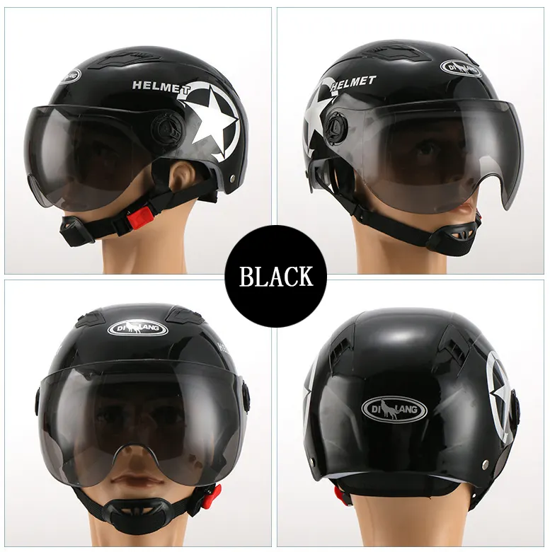red black white yellow colors half face cheap custom helmet motorcycle