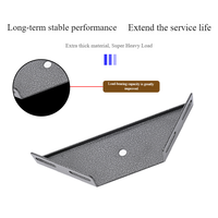 Accessoire de support de fer à angle droit épaissi à 90 degrés pour accrocher le support d'étagère en fer triangulaire mural relie les étagères