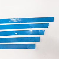 Ruban adhésif thermique conducteur bleu pour batterie, résistant à la chaleur, avec doublure en fibre de verre bleue