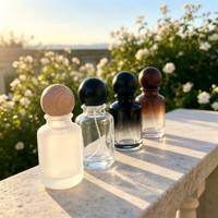 Bouteilles de parfum en verre de qualité supérieure avec vaporisateur à pompe pour cosmétiques