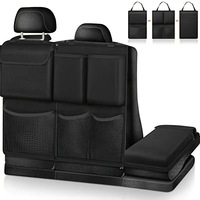 Organisateur de coffre de voiture pratique, 7 grands sacs de rangement gris et noir pour voitures, SUV, organisateur automobile