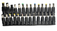 28 pièces/ensemble 5.5x2.1mm prise femelle multi-type pour prises cc pour adaptateur secteur câbles d'ordinateur connecteurs pour ordinateur portable