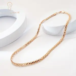 soutueast asia russia copper Zircon 18K gold necklace jewelry for romance lady women wedding gift summer