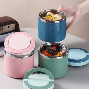 630Ml 1000Ml Rice Delivery Student Breakfast <b>Cup</b> Japanese Soup Bowl Office Canteen Use Stainless Steel Insulated Lunch Box - Product Image 3