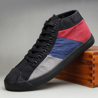 Chaussures classiques pour hommes multicolores, chaussures plates respirantes en toile, baskets basses à lacets décontractées pour hommes, espadrilles 9047