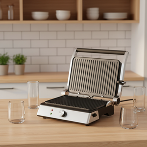 Grill de contact mécanique Anbolife 6 tranches grande capacité 2200W, <span class=keywords><strong>raclette</strong></span> et appareil à sandwichs avec plaques amovibles antiadhésives pour usage intérieur - Product Image 5