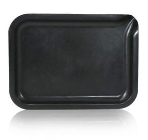 New Custom 20*14.5cm Smoke Biodegradable plastic Rolling Tray with discharge spout