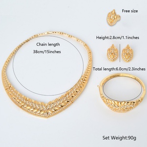 Parures de bijoux africains pour femmes, collier, boucles d'oreilles, bague, bracelet, ethnique, géométrique, cadeau de fiançailles, ensemble de bijoux 4 pièces - Product Image 6