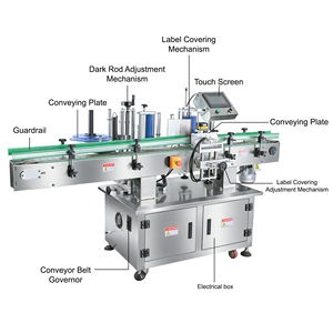 Machine d'étiquetage automatique pour bouteilles d'eau, d'huile, de jus, de cosmétiques, de boissons, de shampoing, pour bouteilles rondes en plastique et en verre, verticale - Product Image 5