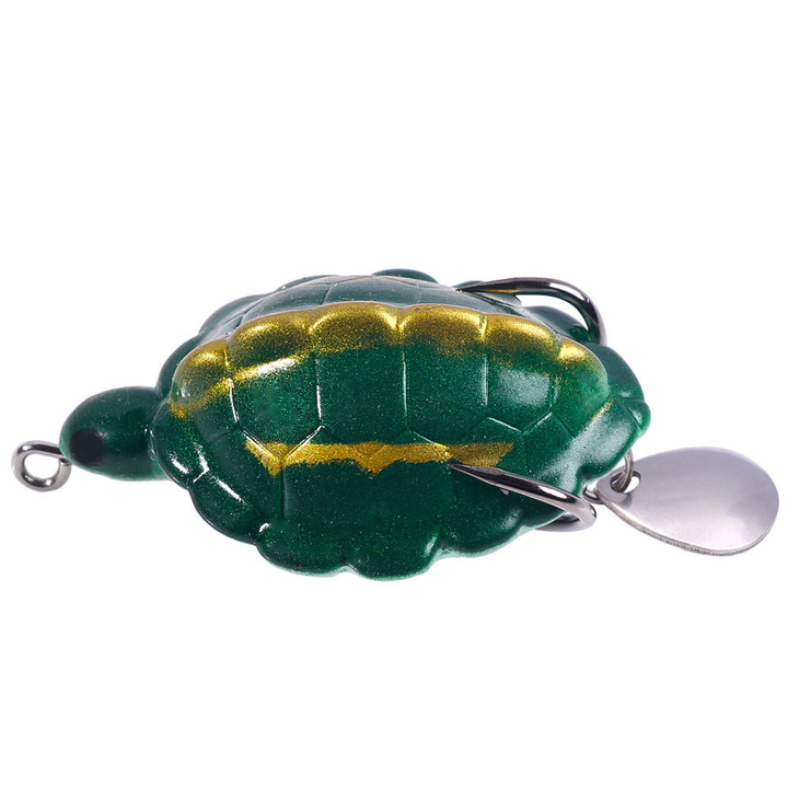 BOQUITE Soft Fishing Lures - 5pcs Turtle Shape Baits For Freshwater & Saltwater