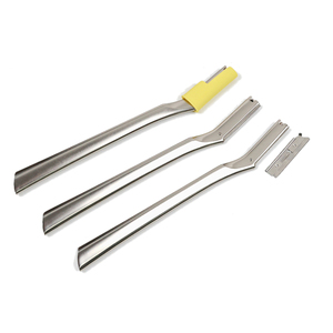 Marque privée poignée en métal femmes visage tondeuse à sourcils <span class=keywords><strong>rasoir</strong></span> sûr <span class=keywords><strong>rasoir</strong></span> <span class=keywords><strong>rasoir</strong></span> à sourcils en acier inoxydable - Product Image 1