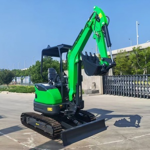 送料無料 CE EPA クボタエンジン搭載 農業用キャビン付き 360度多機能 2.5トン 3トン 3.5トン ミニショベル 小型掘削機 - Product Image 1