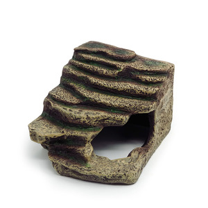 Cueva de Resina para Reptiles, Hábitat Realista de Roca para Gecko Leopardo y Araña, Plataforma para Tomar el Sol y Escondite para Reptiles - Product Image 1