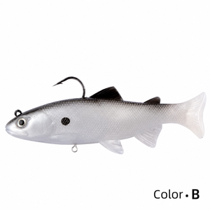 Appât souple artificiel pour la pêche à la truite, équipement de pêche, hameçon bionique en acier inoxydable avec tête de plomb, 12cm/15cm, pour la pêche en eau douce, lac, ruisseau - Product Image 3