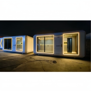 Casa Mobile piccola capsula spaziale privata prefabbricata modulare piccola capsula con cucina e bagno - Product Image 1