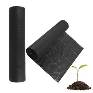 Nouveau produit : Tissu géotextile anti-mauvaises herbes en PP tissé noir, résistant aux UV, personnalisé et robuste - Product Image 1