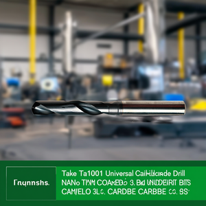 Foret universel en carbure Ttake Ta1001, revêtement Nano TiAlN, forets en carbure non percés 3Xd - Product Image 3