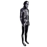 Costumes d'Halloween pour femmes et hommes, combinaison squelette, cosplay, vêtements de zombie, tenues pour spectacle sur scène, vêtements de fête de carnaval