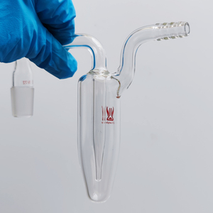 Vetreria da Laboratorio Personalizzata CS Labglass, Resistenti Bubbler Orizzontali in Vetro Borosilicato per <span class=keywords><strong>Esperimenti</strong></span> di Reazione Chimica dei Gas - Product Image 6