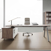 Patron directeur bureau exécutif table d'ordinateur de luxe escritorios de oficina table en bois mobilier de bureau armoire moderne