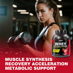 OEM 乳清蛋白肌酸一水合物增肌剂锻炼前补充剂 <span class=keywords><strong>BCAA</strong></span> 增肌增重健身乳清蛋白粉补充剂 - Product Image 4