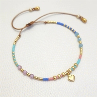 Pulseras de Cuentas Miyuki Clásicas Unisex al por Mayor, Brazaletes Ajustables de Estilo Bohemio Simple con Perlas para Regalos de Mujer