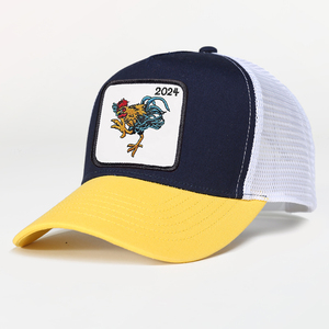 Casquettes de baseball unisexe en maille à 5 panneaux avec logo brodé personnalisé, style <span class=keywords><strong>Otto</strong></span> Trucker, pour le cyclisme et la mode - Product Image 4