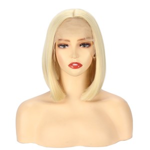 วิกผมลูกไม้เวียดนามแบบถักเปียคู่สั้น 13x4 ขายส่งยอดนิยม, วิกผมบ๊อบตรงแบบธรรมชาติจากผมเวียดนาม, สีดำสำหรับ<span class=keywords><strong>ผู้หญิง</strong></span> - Product Image 4