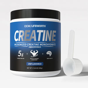 אבקת קריאטין מונוהידראט של לייפוורת' OEM, תוסף תזונה לפני אימון, לעלייה במסת שריר, יותר כוח, התאוששות מהירה יותר, תזונת ספורט - Product Image 3