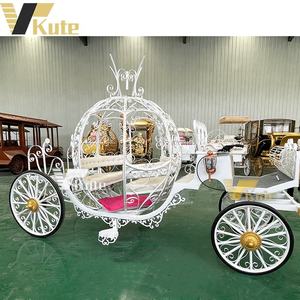 Calèche de mariage Princesse Cendrillon, calèche à chevaux royale, remorque à chevaux à vendre - Product Image 3