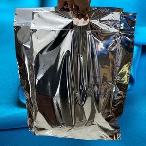 Custom LOGO Silver Mailer with Handle Waterproof Clothing Mailing Bags with Envelope Packaging Express Courier Bags - Product Image 1