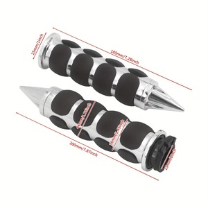 22/25mm Evrensel Motosiklet Gidonları Sivri Uçlu ve Desteksiz Kauçuk Kaymaz Gidonlar Motosiklet Aksesuarları - Product Image 4