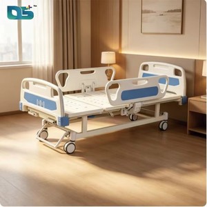 Cama Hospitalaria Manual con Dos Manivelas y Dos Funciones, Plegable, Personalizable, para Discapacitados y Geriátricos, con Reposacabezas Ajustable de ABS y Barandilla de Protección - Product Image 4