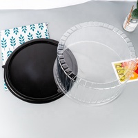 Blister RPET recyclable en plastique de haute qualité Boîte à gâteaux ronde transparente