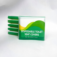 Housses de siège de toilette jetables pliables 1/24, protection en papier monobloc pour toilettes publiques